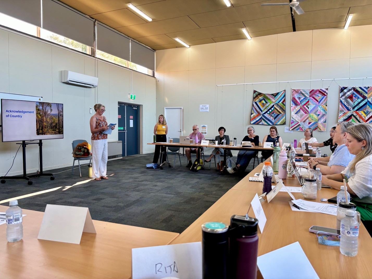 Board and staff sharing perspectives during the Cheltenham Community Centre planning day